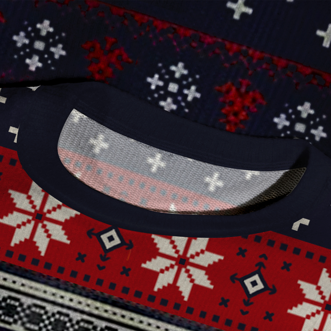 Cowboy Silhouette Ugly Knit Sweatshirt