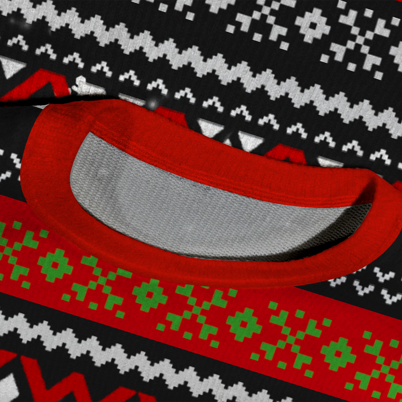 Mooey Christmas Ugly Knit Sweatshirt