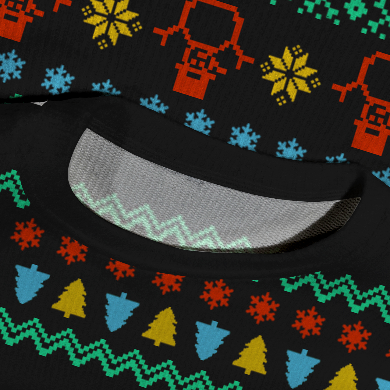 Wild West Winter Wonderland Ugly Knit Sweatshirt