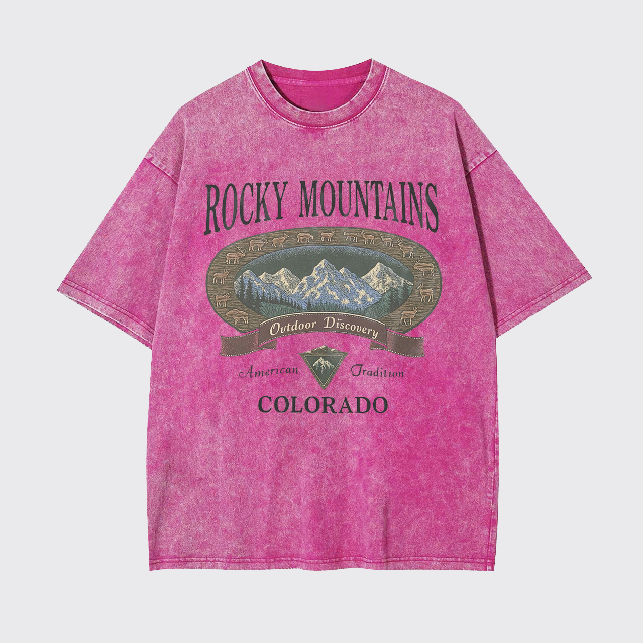 Vintage Rocky Mountains Garment-dye Tees