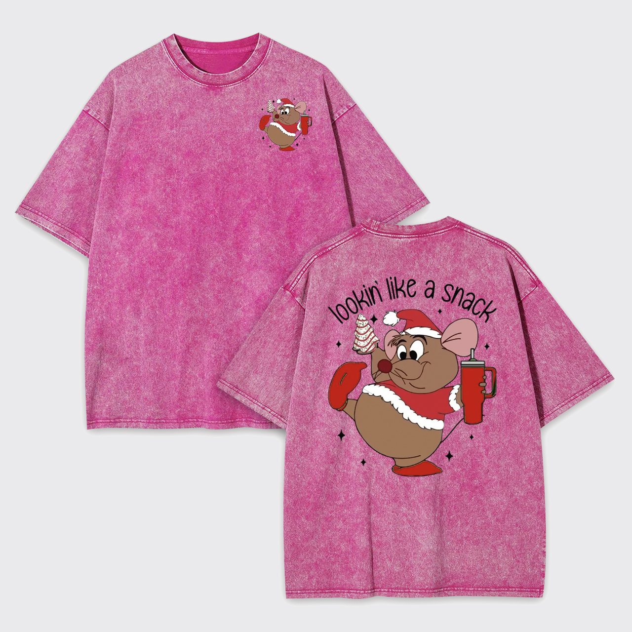 Cute Gus Looking Like A Snack Christmas Garment-dye Tees