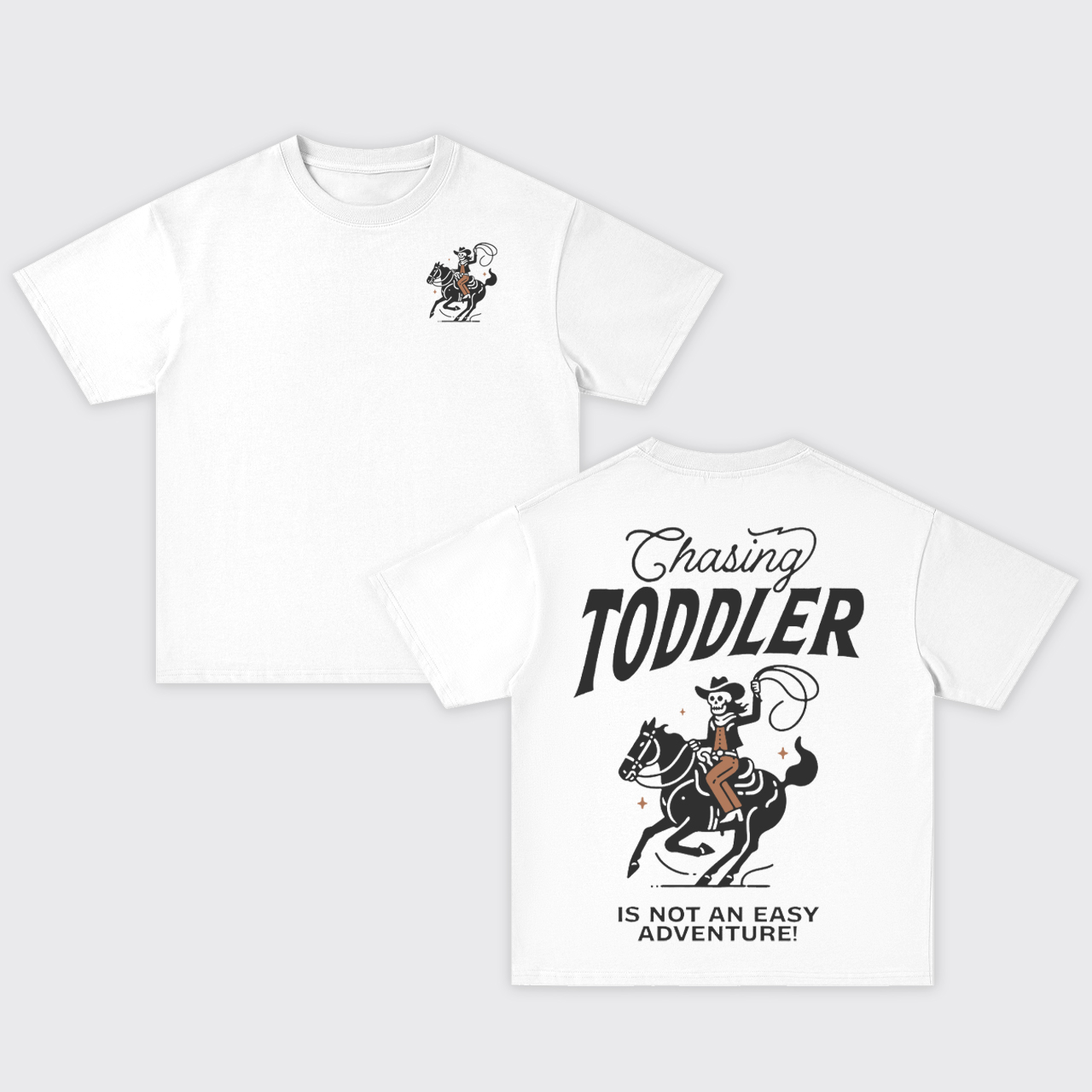 Chasing Toddler Is Not An Easy Adventure Oversize T-Shirts