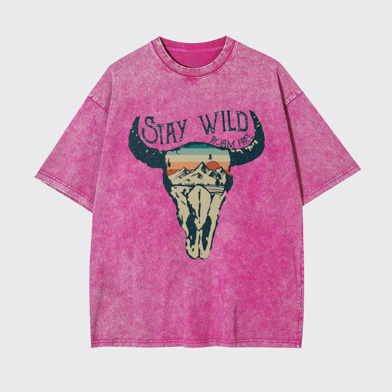 Stay Wild Roam Free Vintage Country Garment-dye Tees