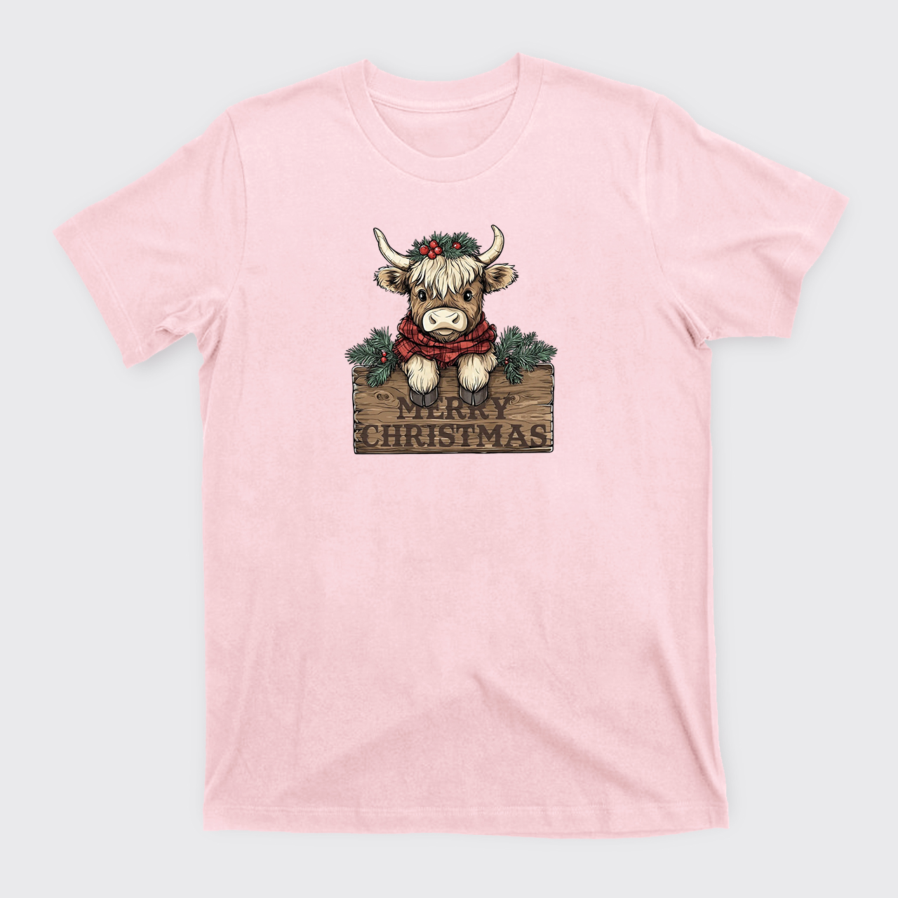 Western Cow Merry Christmas T-Shirts