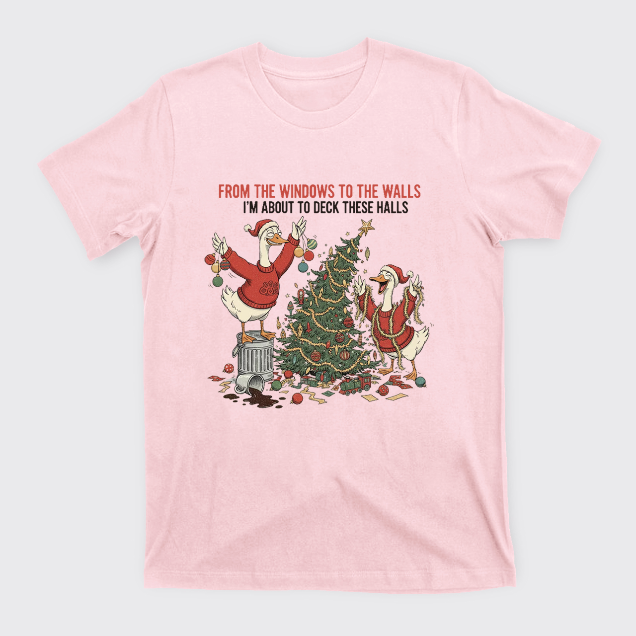 Funny Christmas Goose T-Shirts