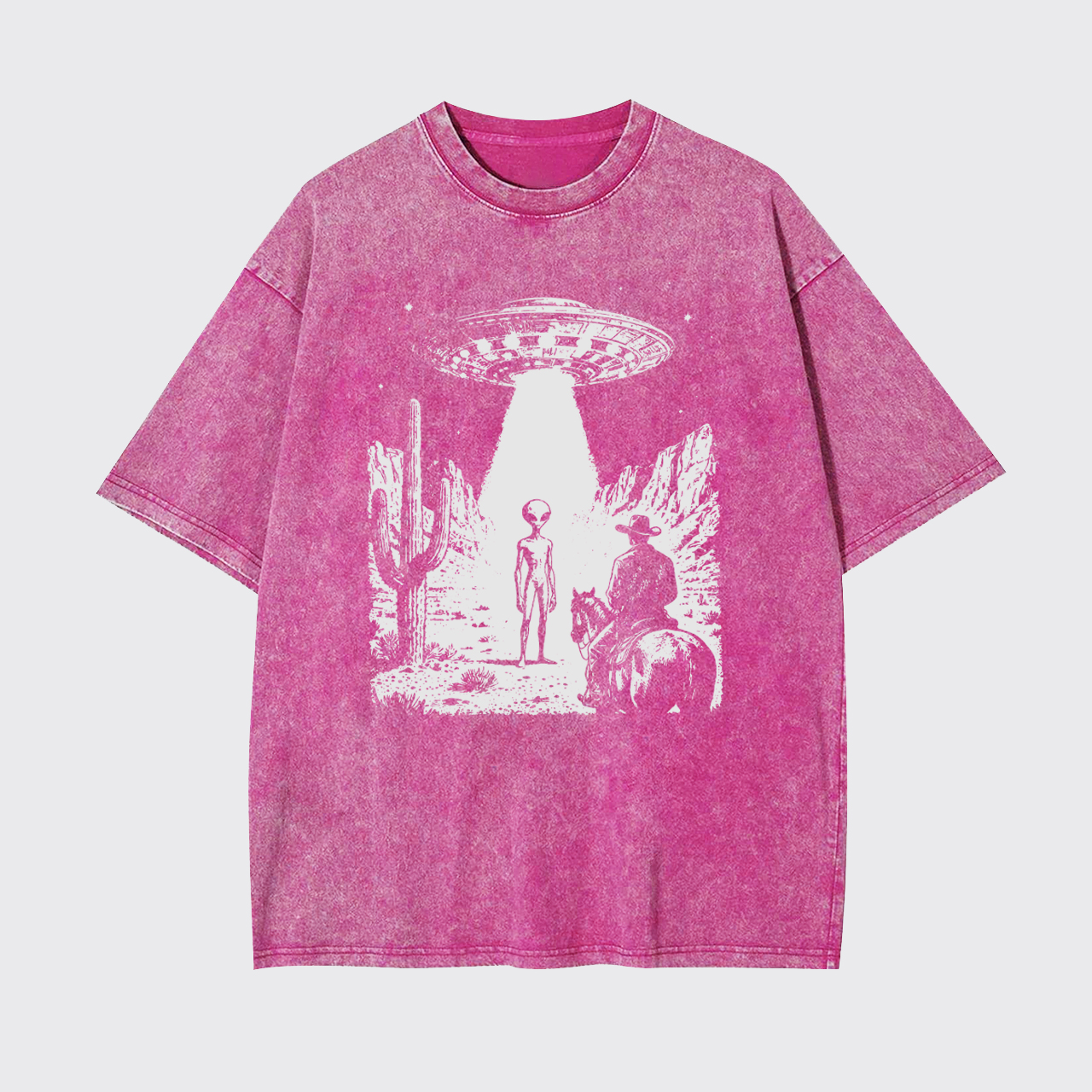Alien Cowboy UFO Garment-dye Tees