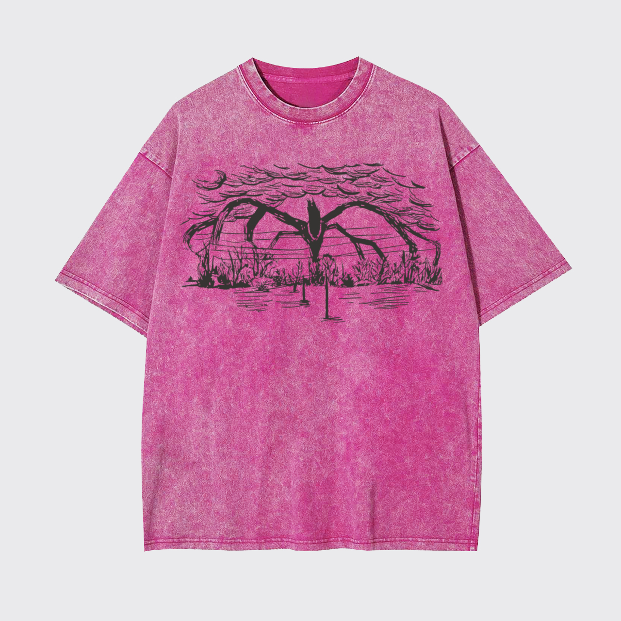 Retro Horror TV Show Garment-dye Tees