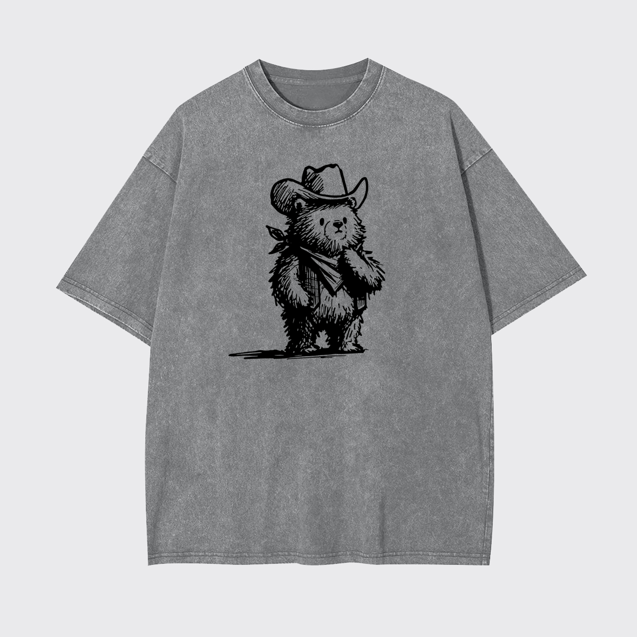 Cowboy Bear Garment-dye Tees