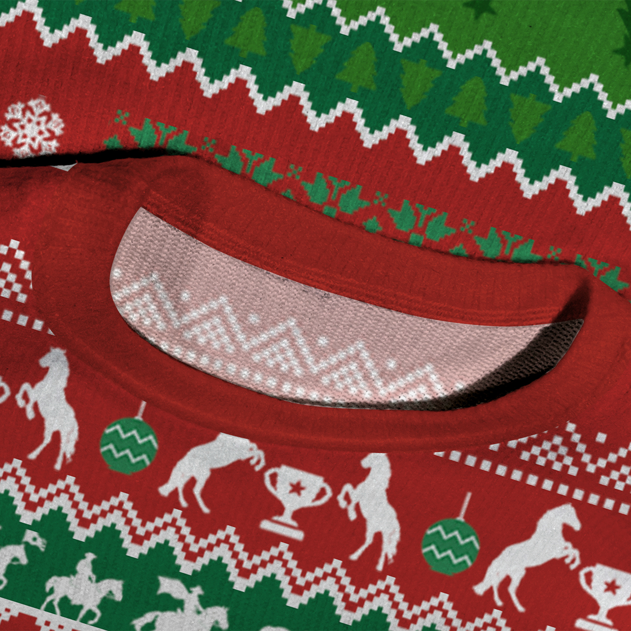 Rockin Around The Christmas Tree Ugly Knit Sweatshirt