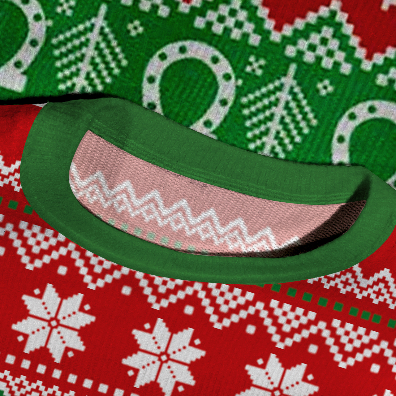 Christmas Horse Ugly Knit Sweatshirt