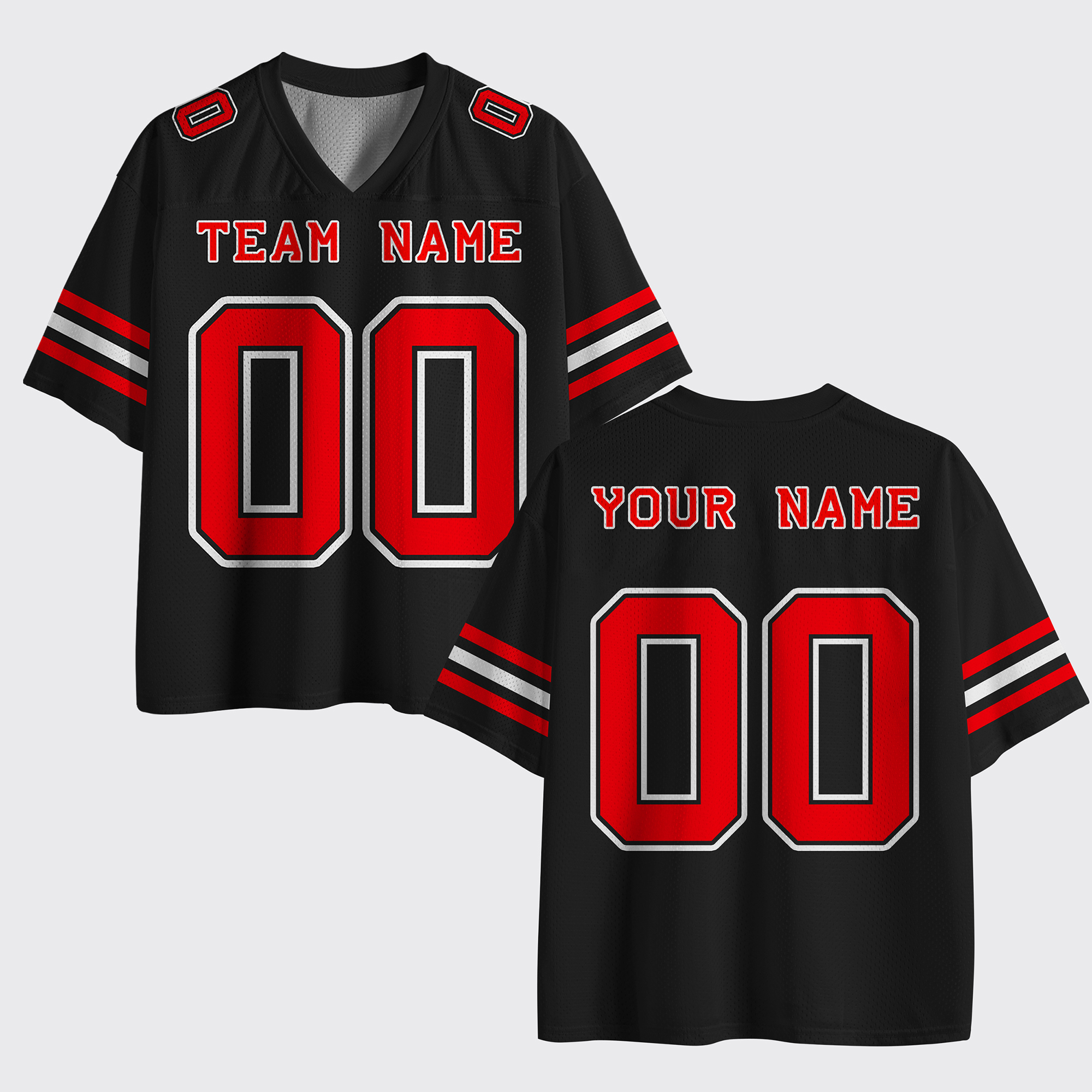 Personalized Football Name Number Team Mesh Jersey