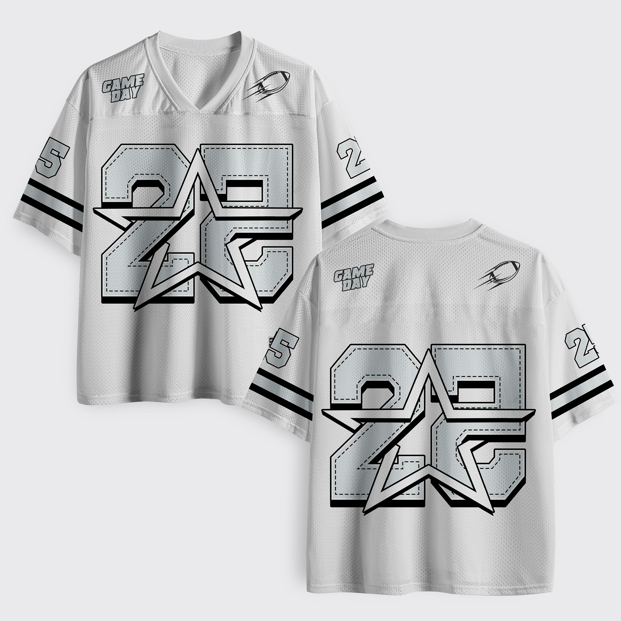 Personalized Number Game Day Football Mesh Jersey