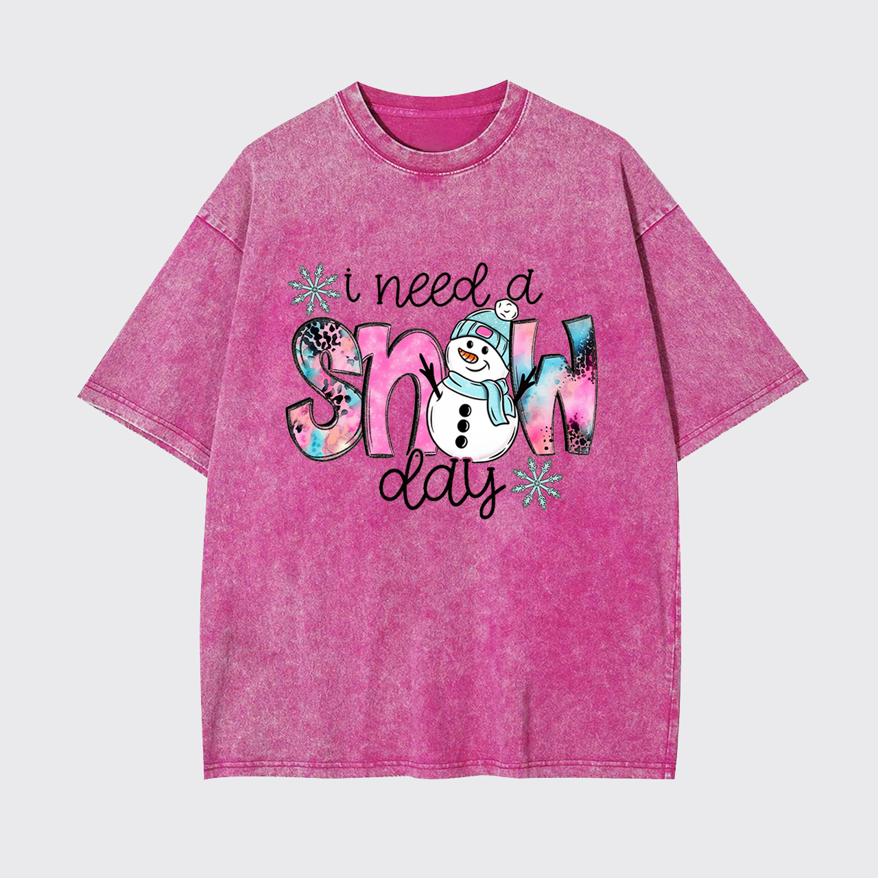 I Need A Snow Day Garment-dye Tees