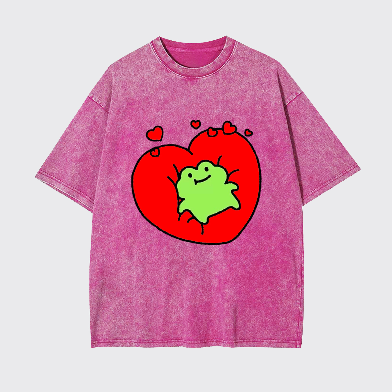Heartbeat Frog Garment-dye Tees