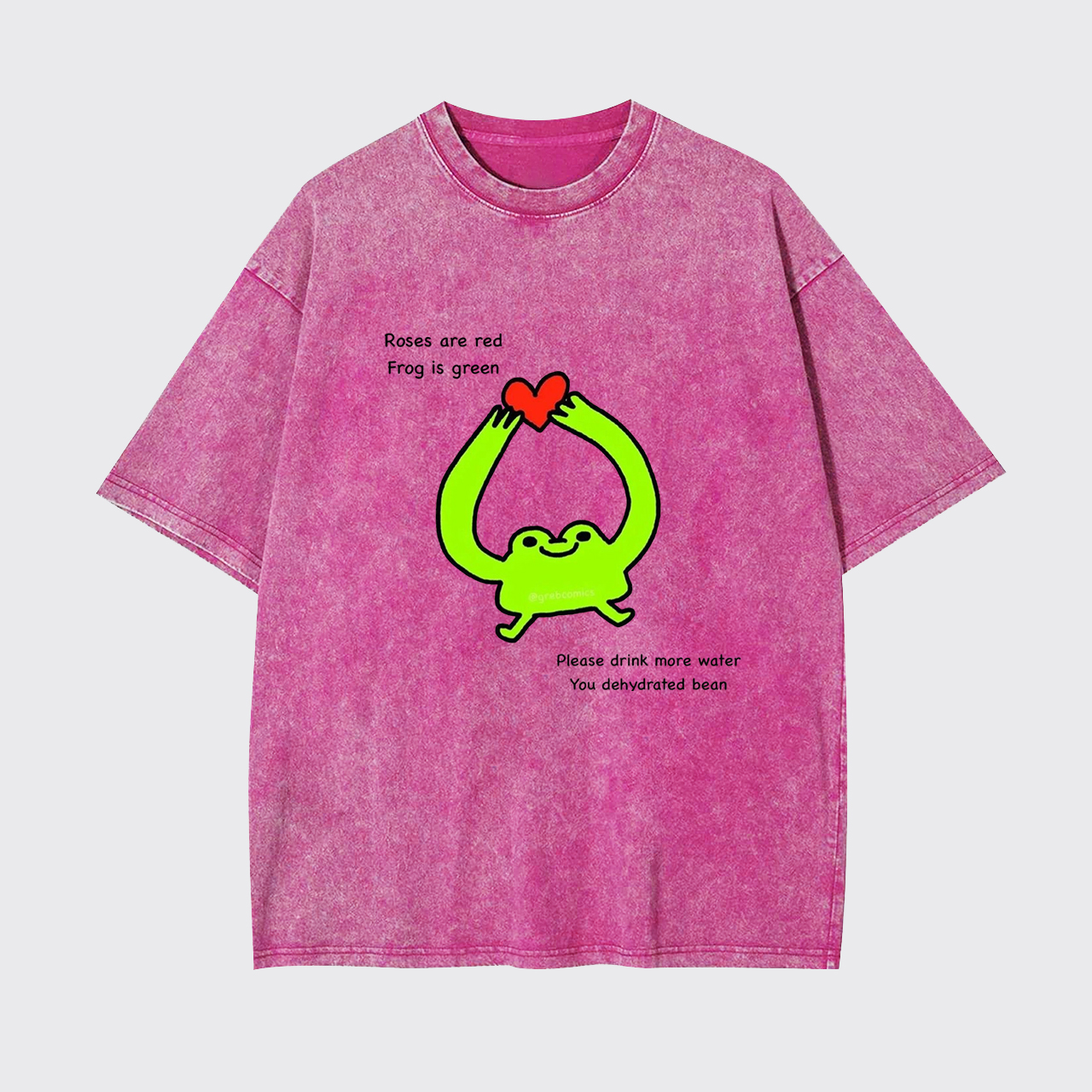 Roses Are Red Frog Is Green Garment-dye Tees