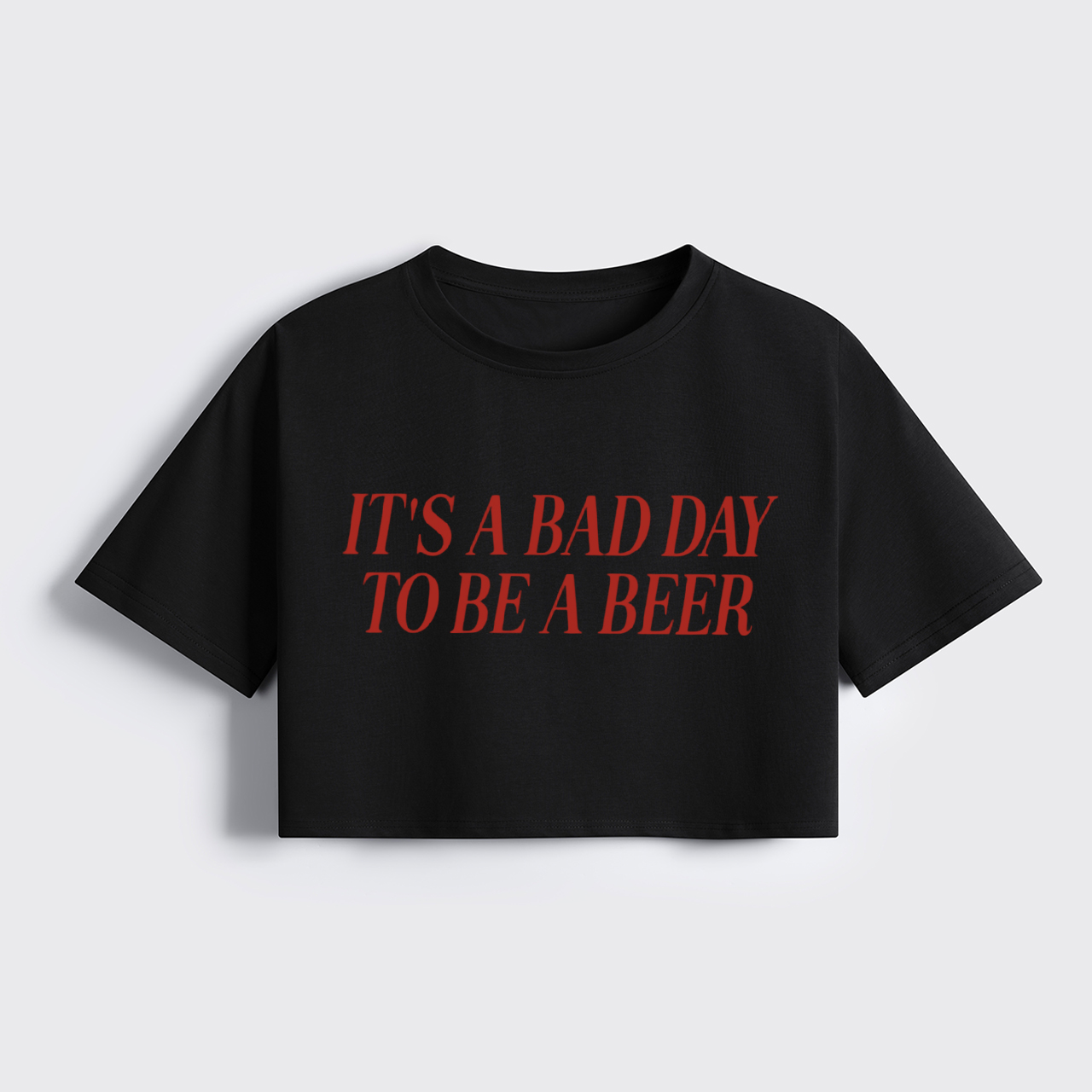Bad Day to Be a Beer Cropped Boxy Tee