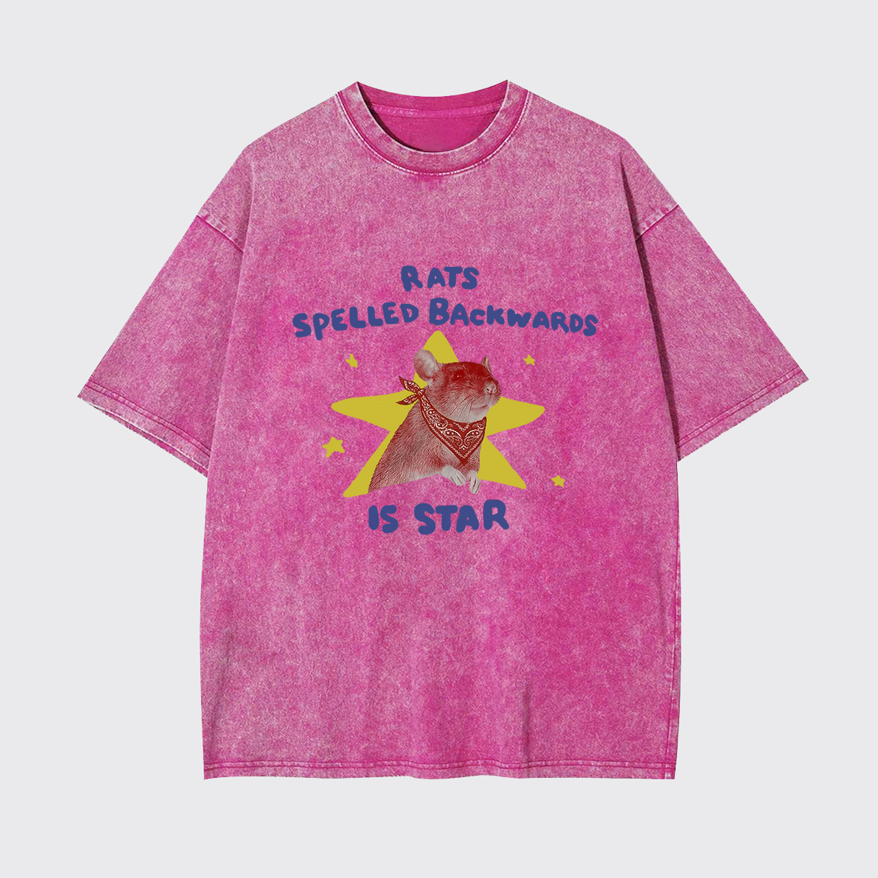 Rats Spelled Backwards Is Star Garment-dye Tees