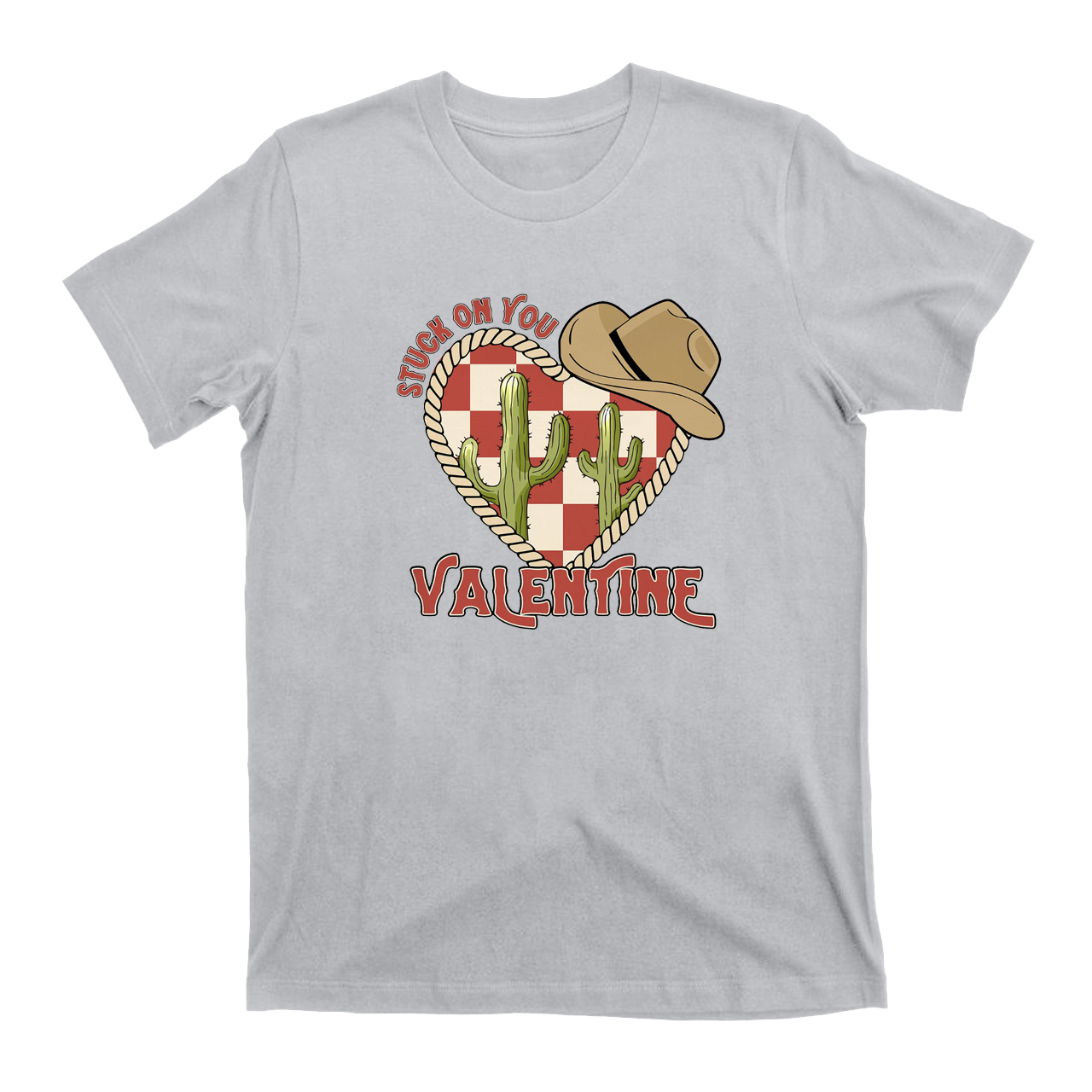 Stuck on Cowboy Heart T-Shirts