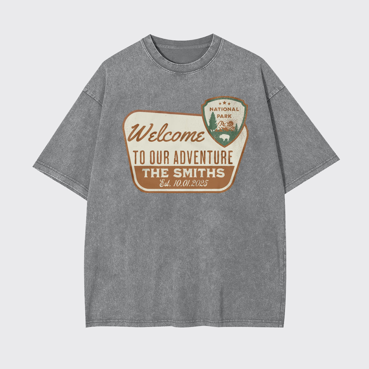 Personalized National Park Sign Garment-dye Tees