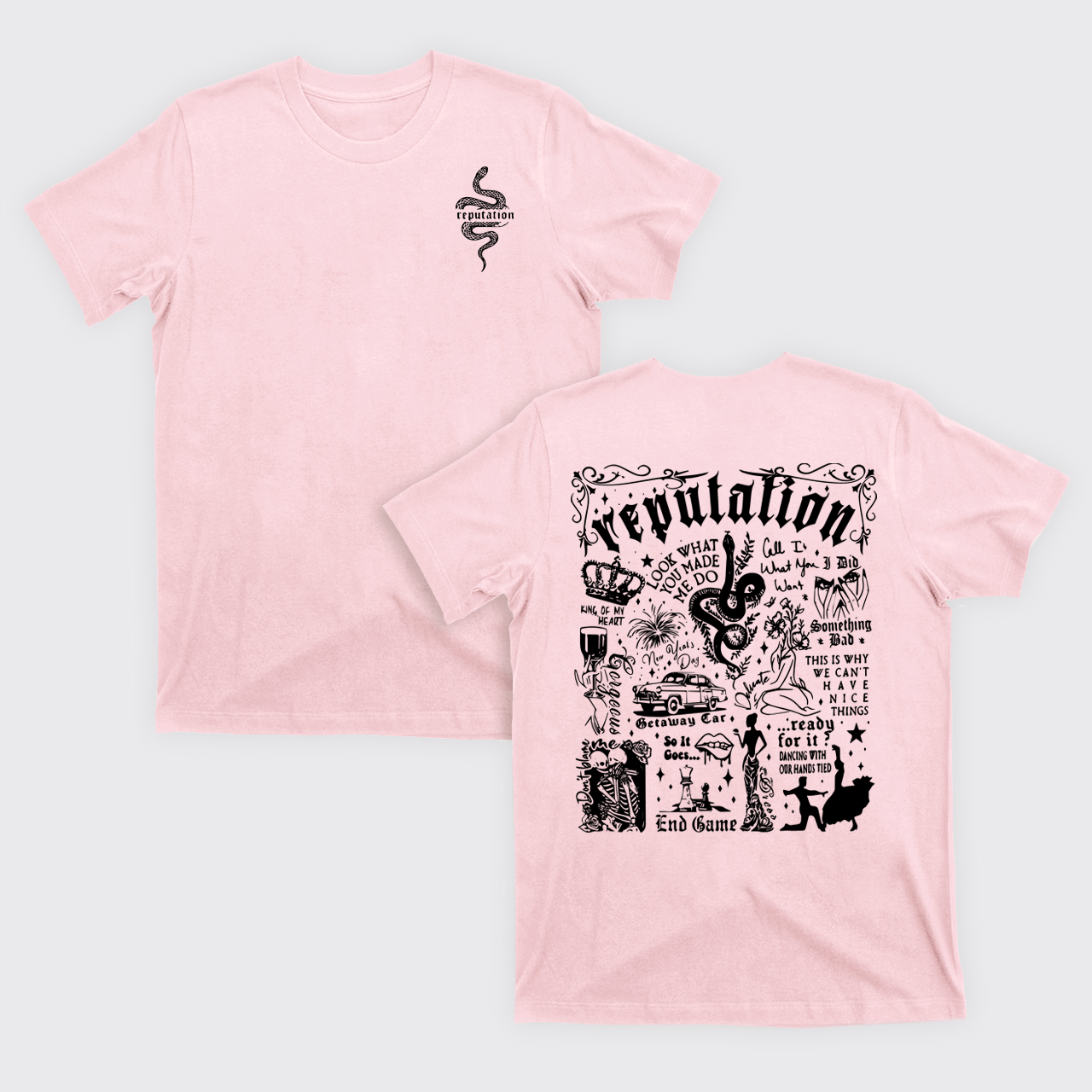 Cute Cat Album Music T-Shirts