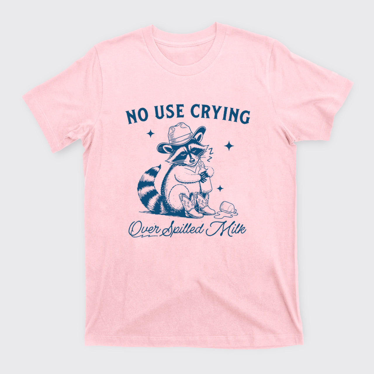 Funny Raccoon-No Use Crying Over Spilled Milk T-Shirts