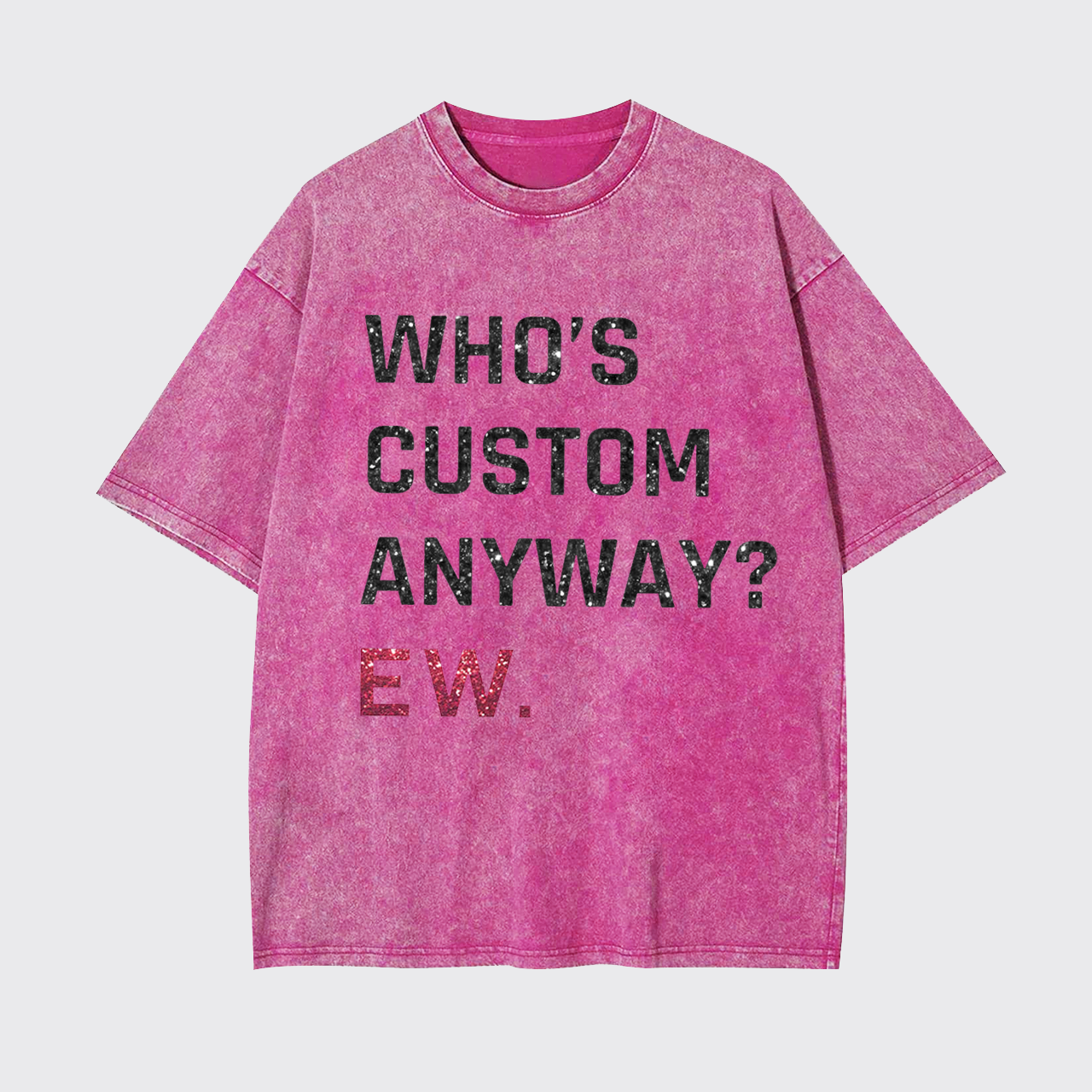 Personalised Who's Anyway Music Garment-dye Tees