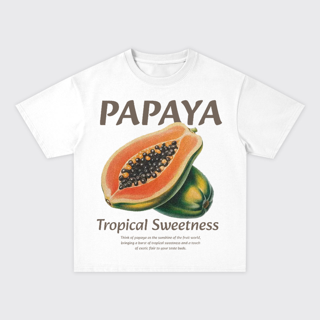 Retro Style-Fresh Papaya Oversize T-Shirts