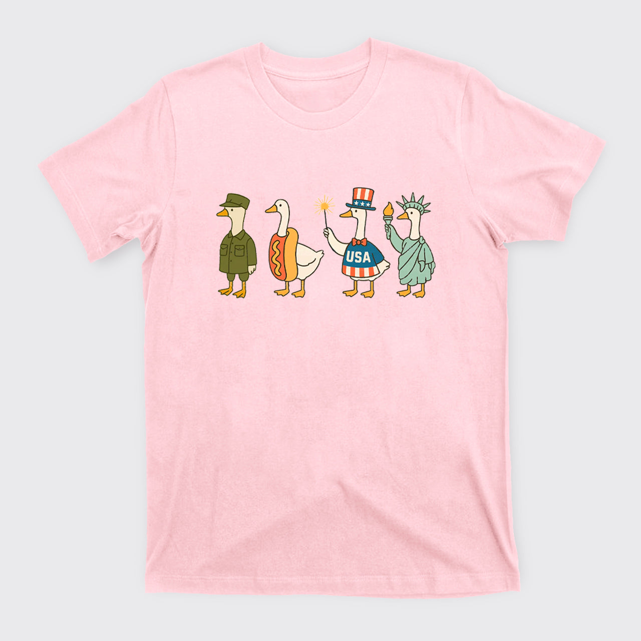 4th Of July-Patriotic Goose T-Shirts