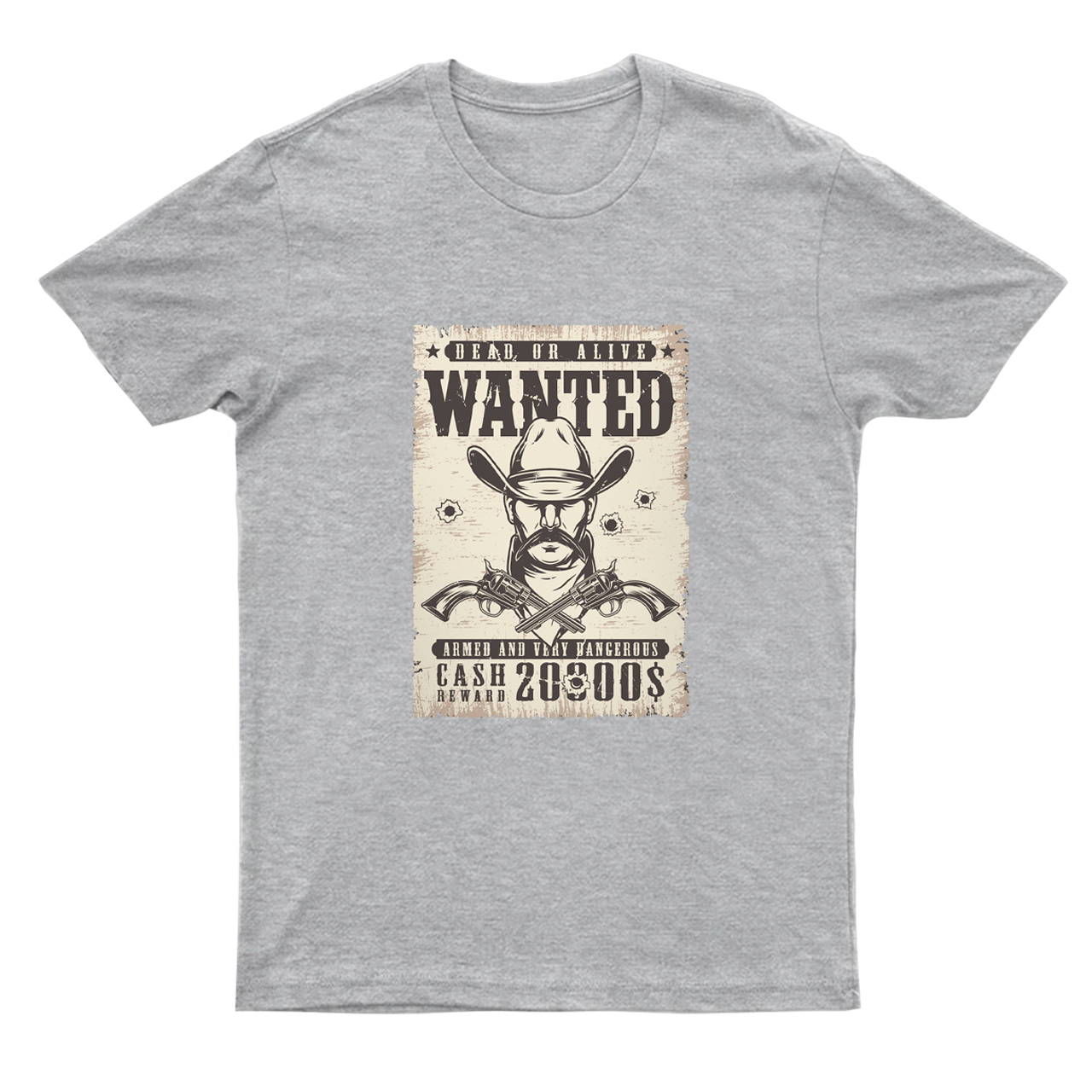 Vintage Wanted Wild West Poster T-Shirts