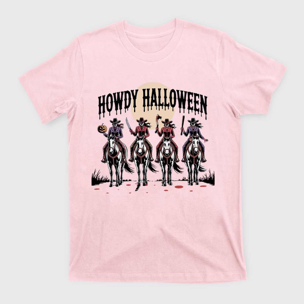 Cowgirl Riding Halloween T-Shirts