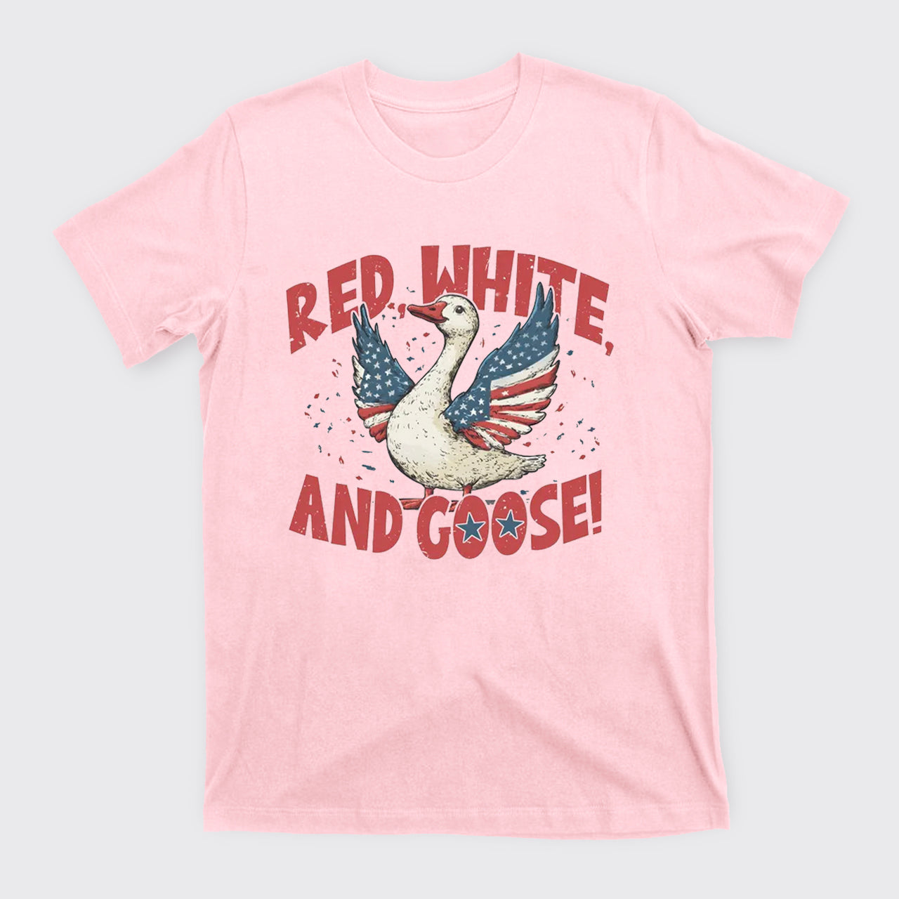 Retro 4th Of July-Red White And Goose T-Shirts