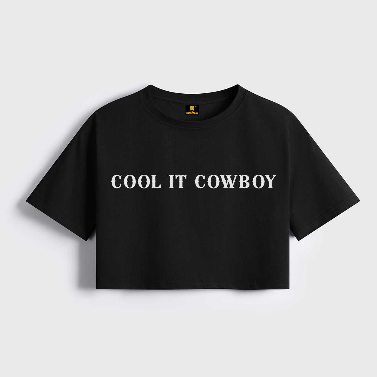 Western Fashion 90s Country Cool It Cowboy Cropped Boxy Tee Sale-Cowboybay Western Fashion 90s Country Cool It Cowboy Cropped Boxy Tee Sale-Cowboybay