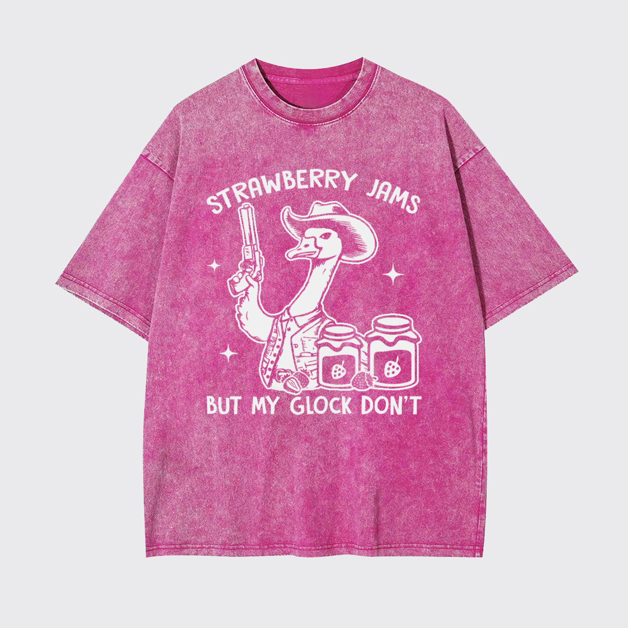 Strawberry Jams But Not My Glock Garment-dye Tees