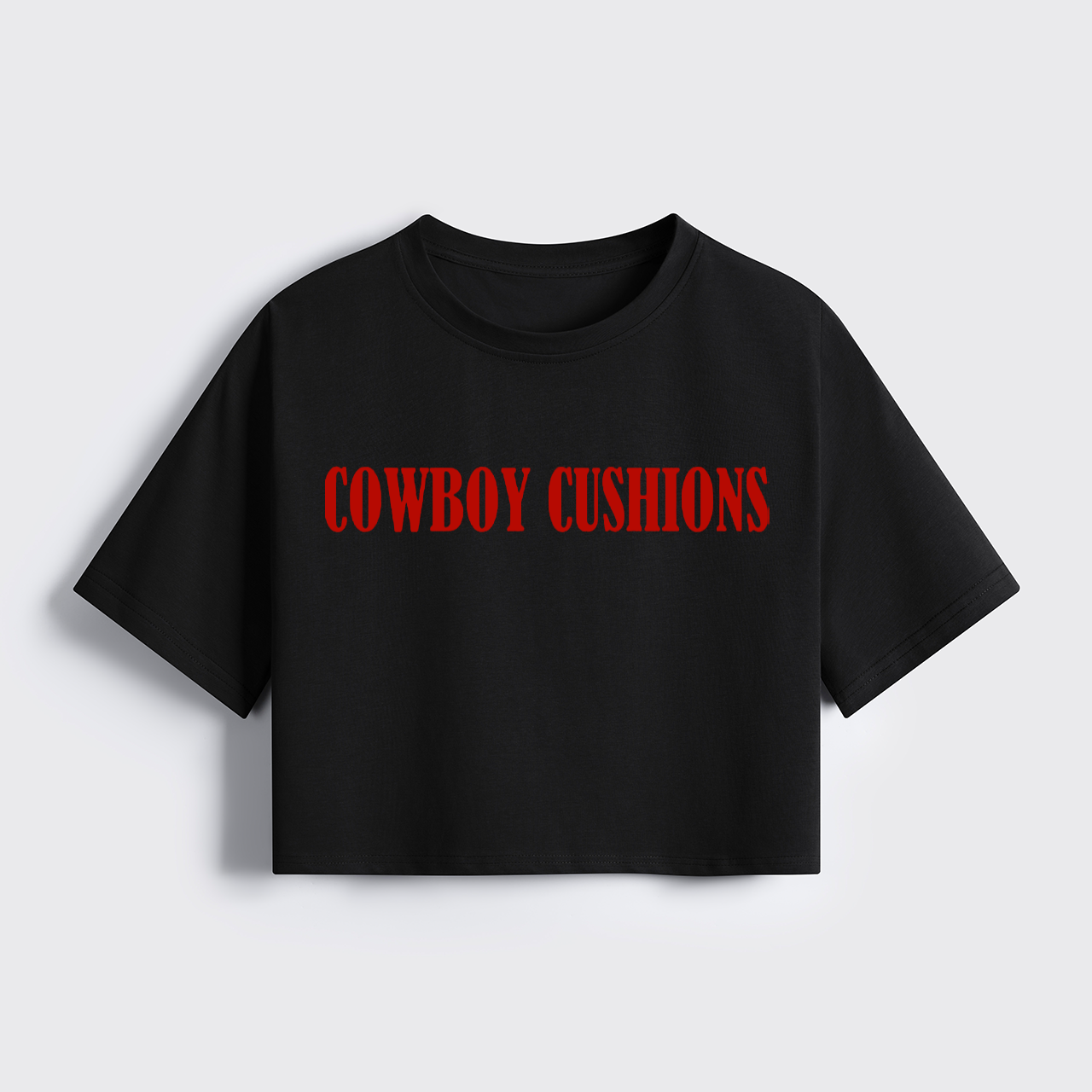 Cowboy Cushions Cropped Boxy Tee