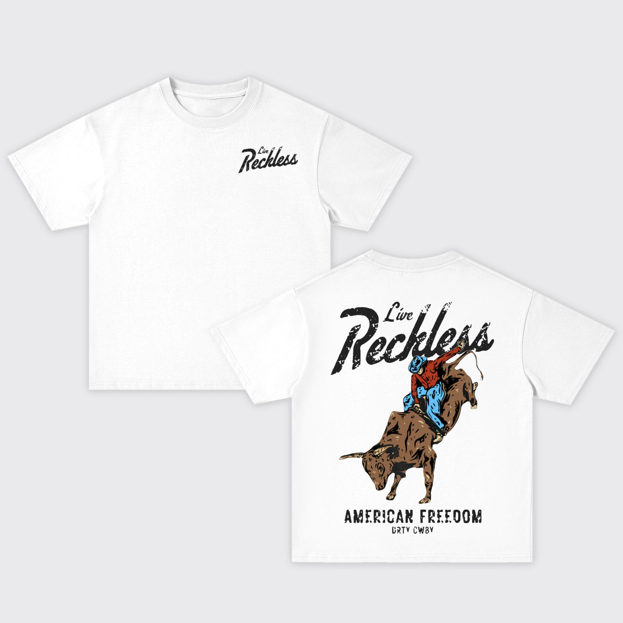 Live Reckless Oversize T-Shirts