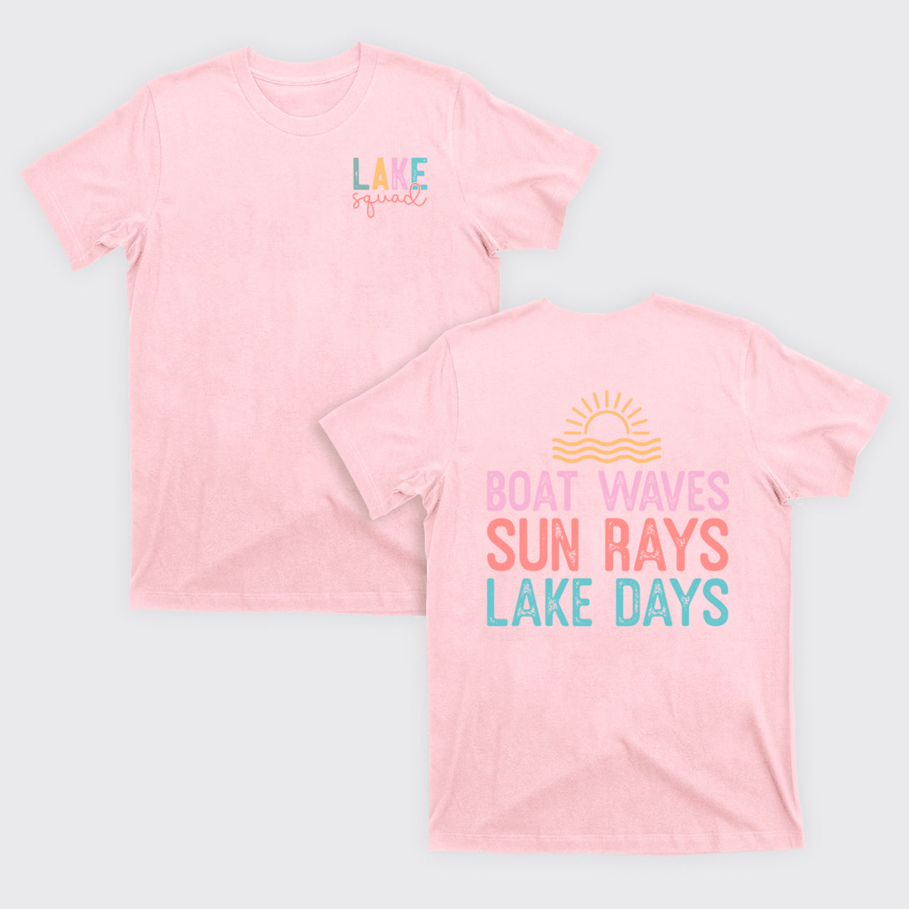 Lake Squad, Boat Waves Sun Rays Lake Days T-Shirts