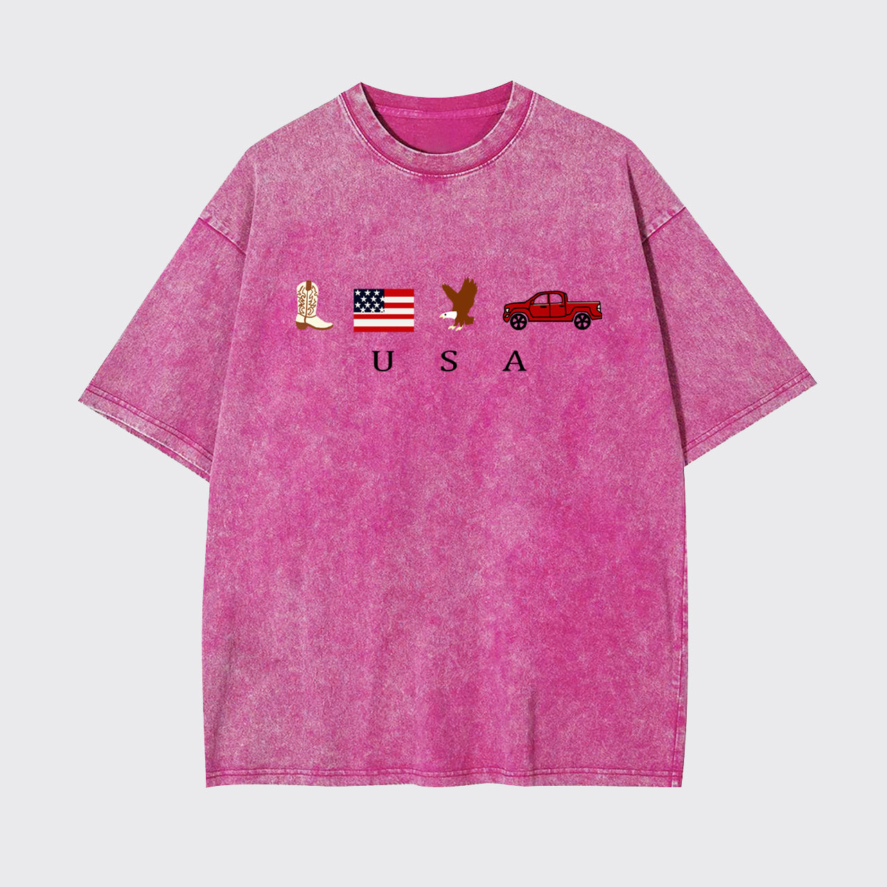 4th Of July-USA Icons Garment-dye Tees