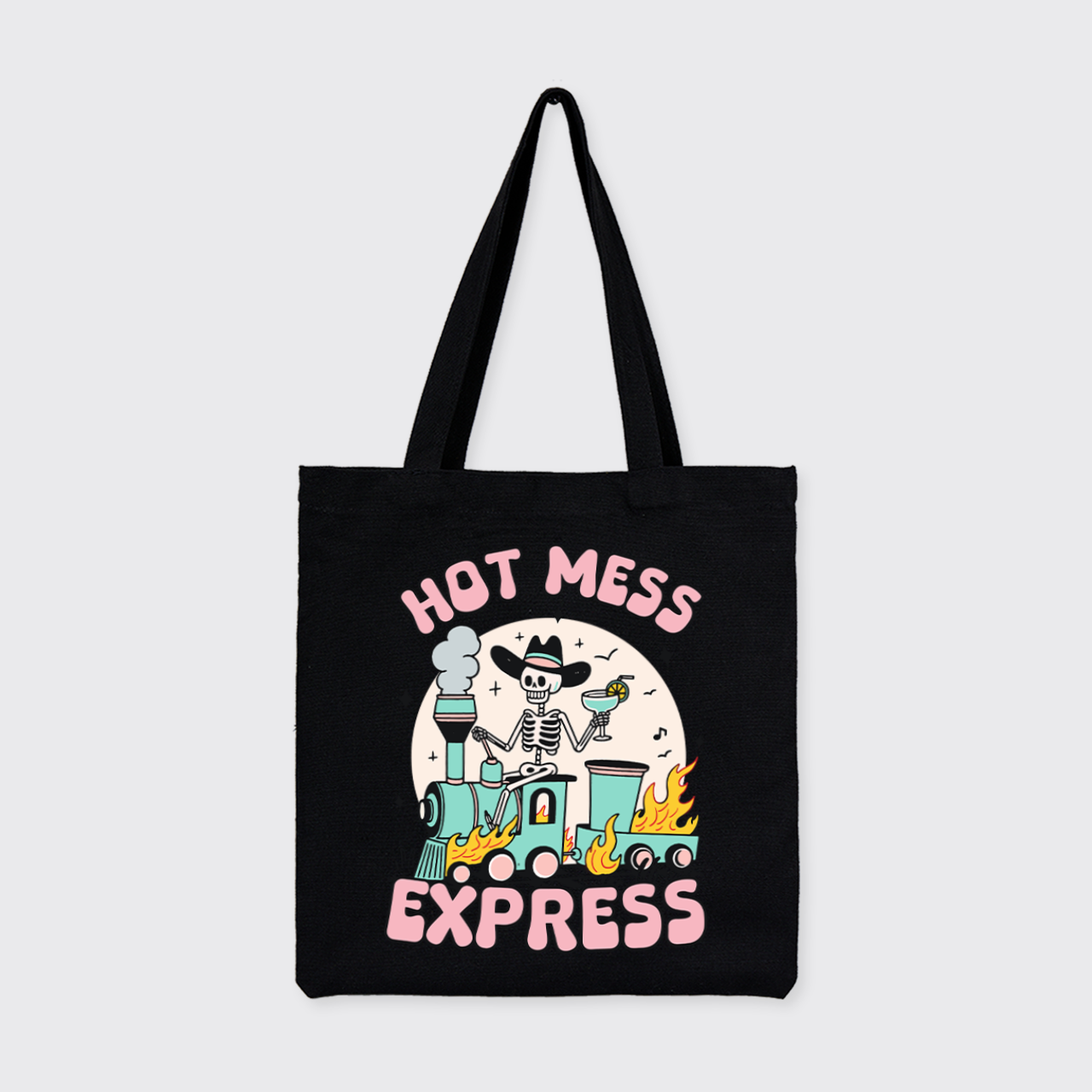 Mental Health-Hot Mess Express_Cowboybay Canvas Tote Bag