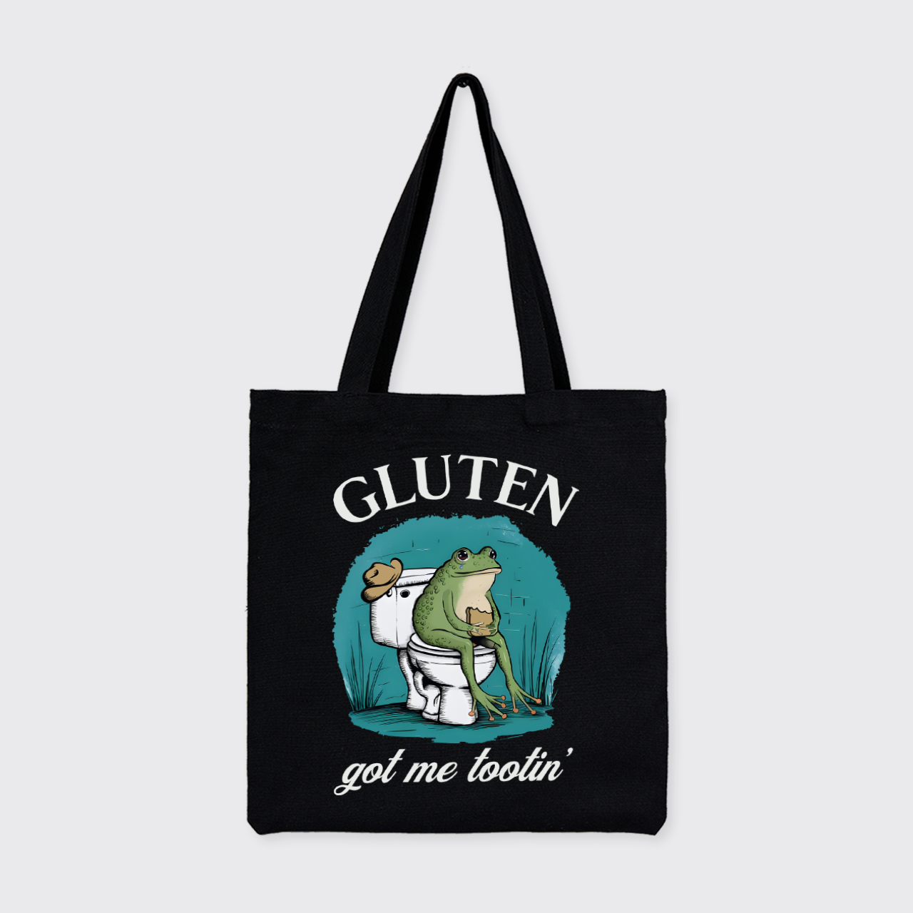 Gluten Got Me Tootin_Cowboybay Canvas Tote Bag