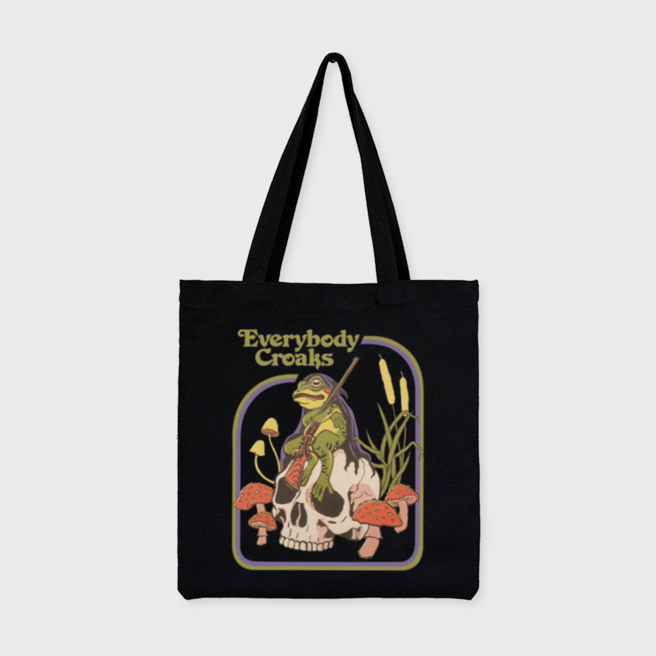 Mental Health-Everybody Croaks_Cowboybay Canvas Tote Bag