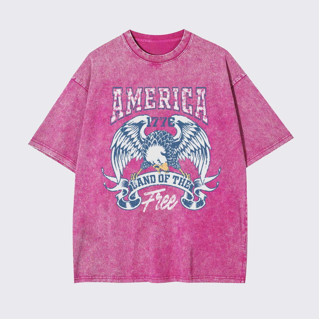 Independence Day-America Land Of The Free Garment-dye Tees