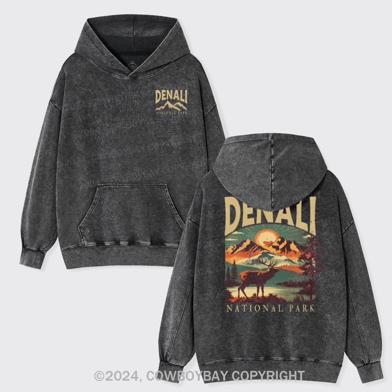 Denali National Park Garment-Dye Hoodies