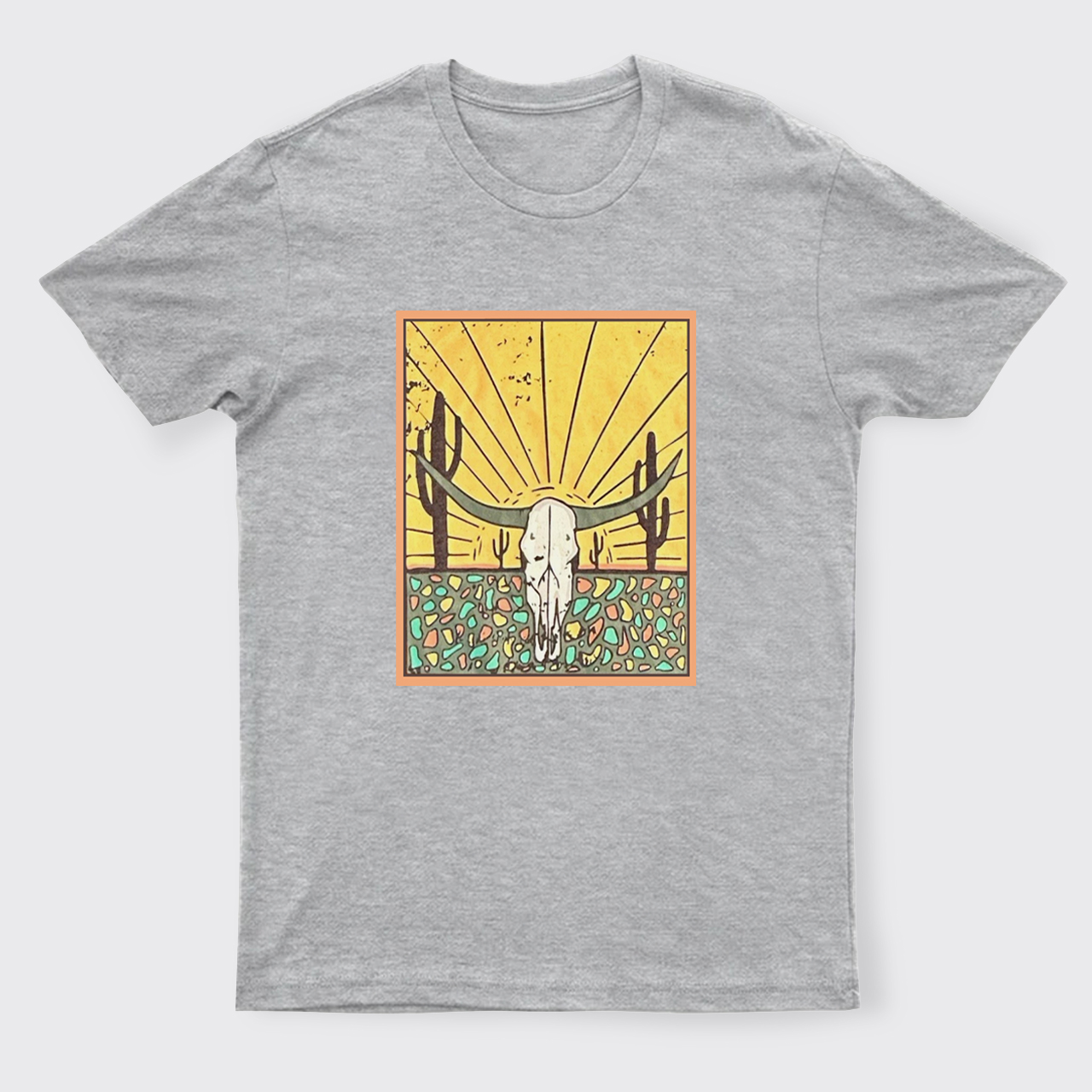 Wild Cow Skull T-Shirts