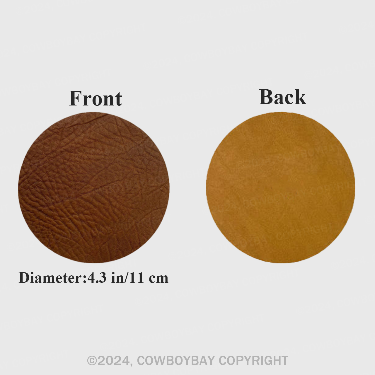 Brown Elephant Print Coaster