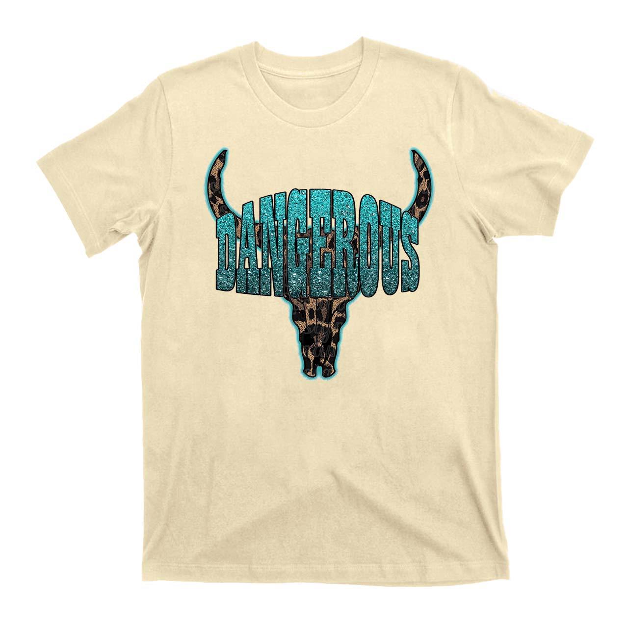 Dangerous Leopard Bull Head Cowboys T-Shirts