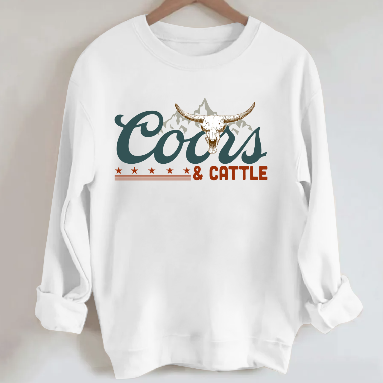 Coors & Cattle Western Graphic Sweatshirt