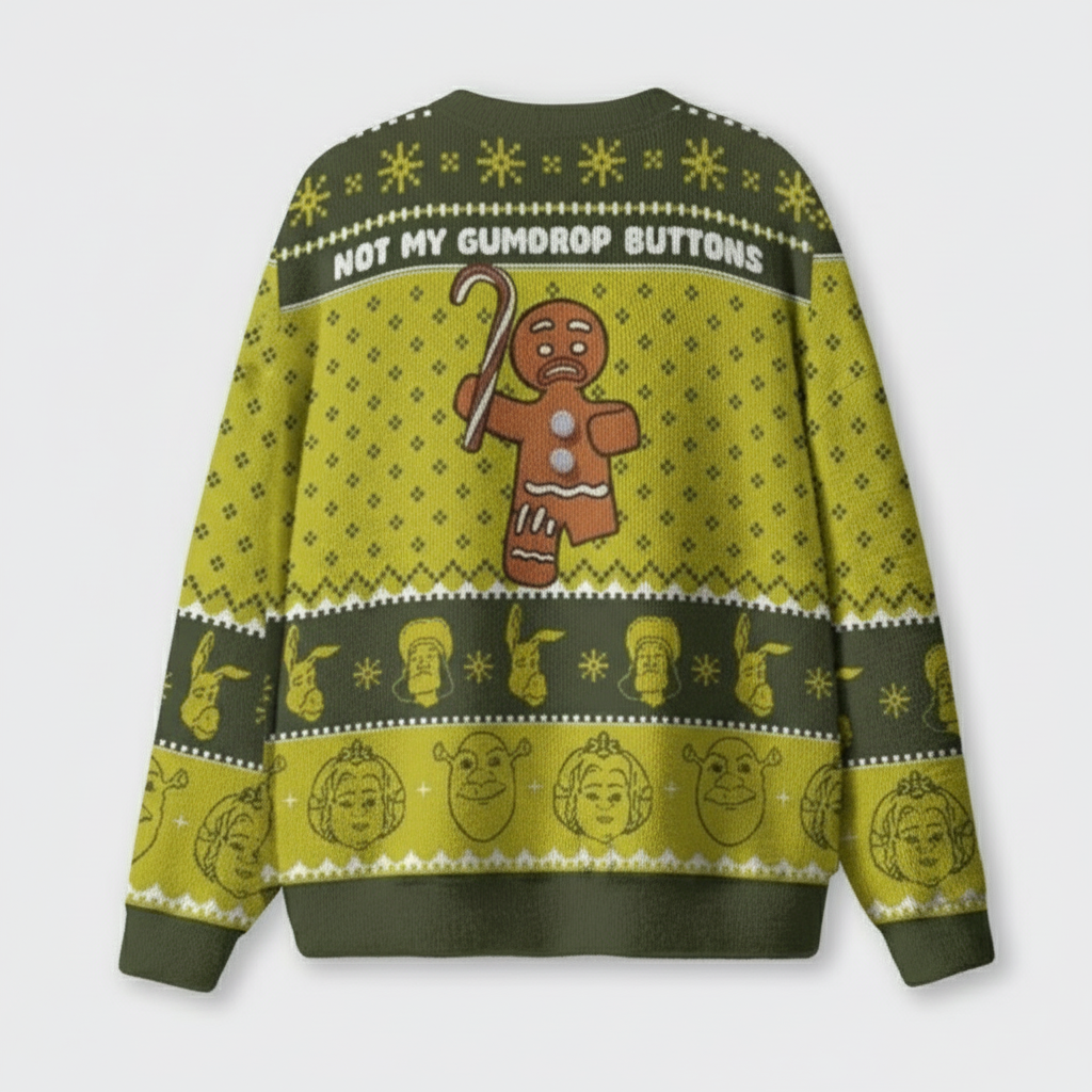 Gingy Not My Gumdrop Ugly Knit Sweatshirt