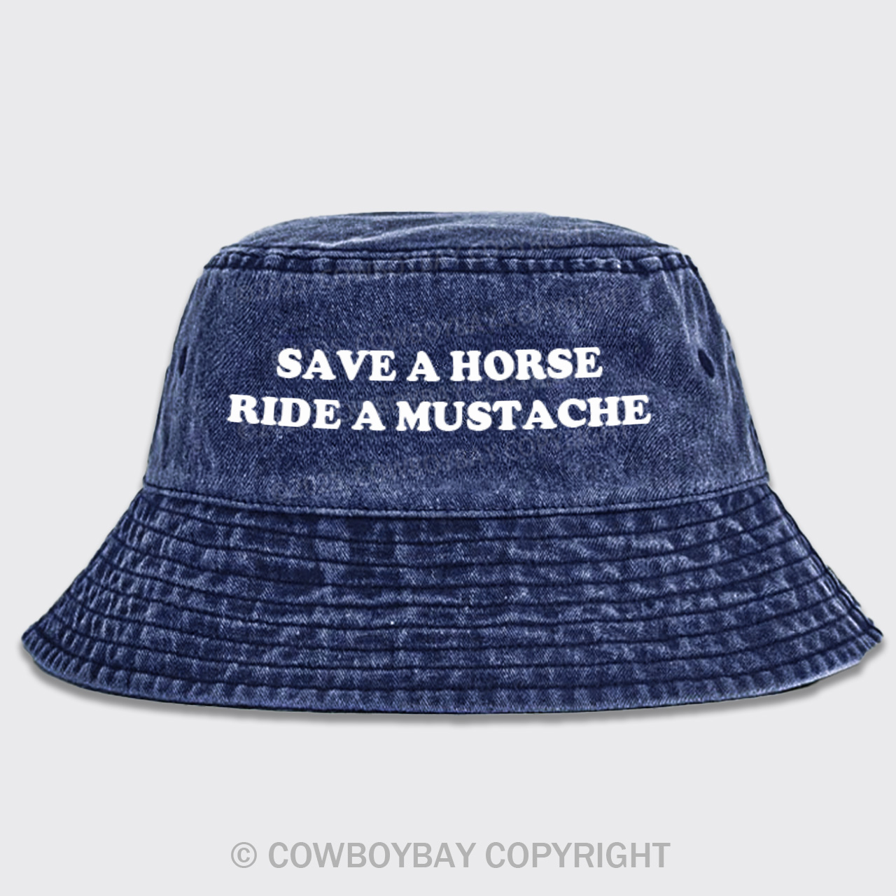 Save A Horse Ride A Mustache Bucket Hat