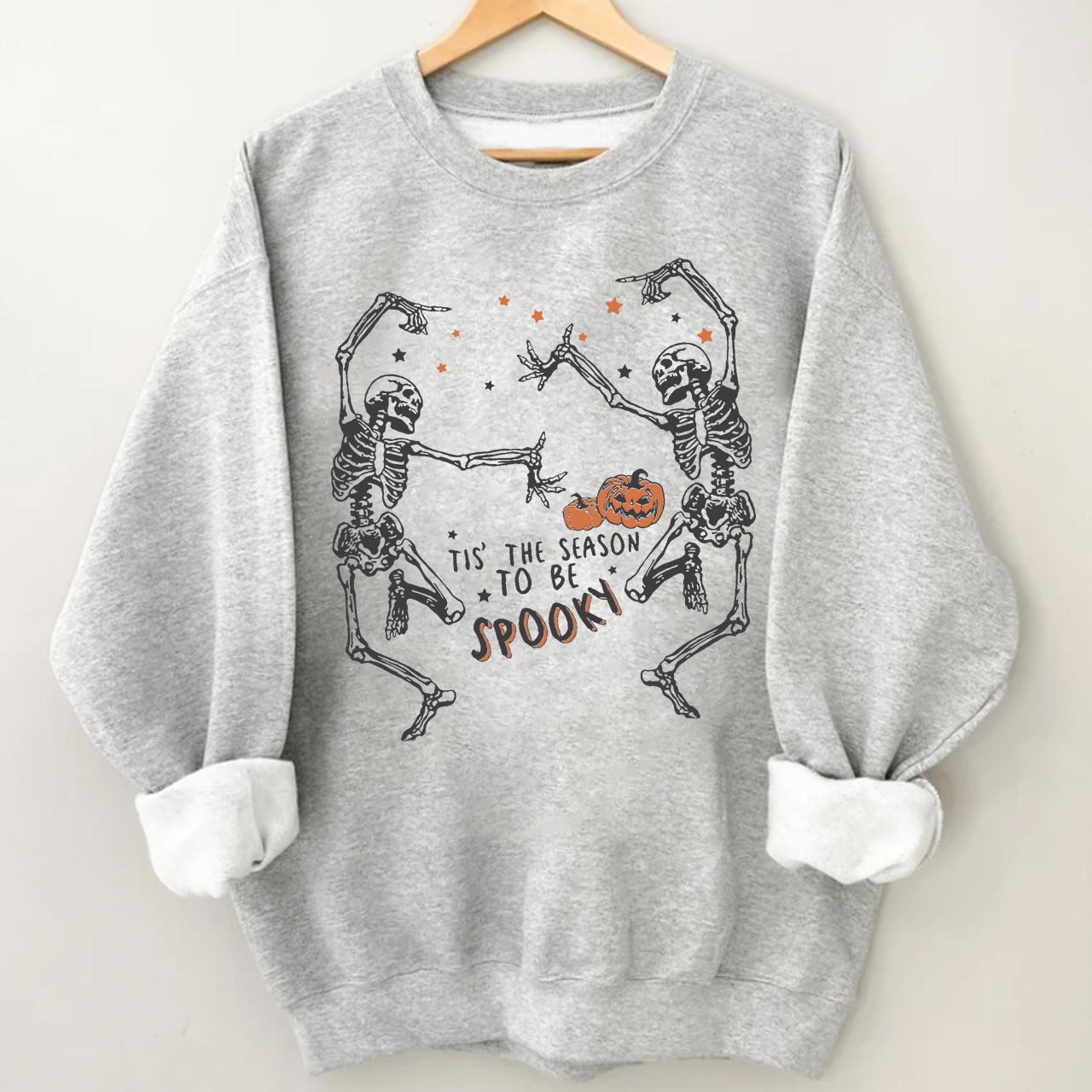 Spooky Season Dancing Skeleton Halloween Sweatshirt