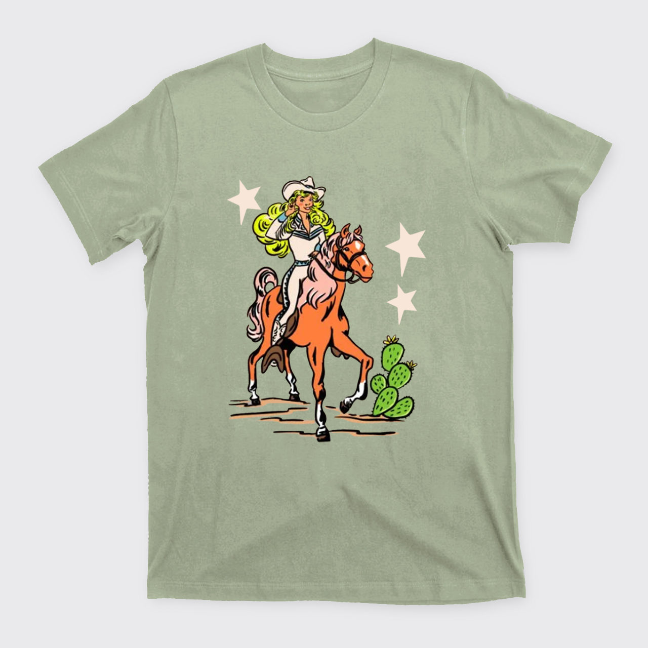 Retro Rodeo Cowgirl T-Shirts